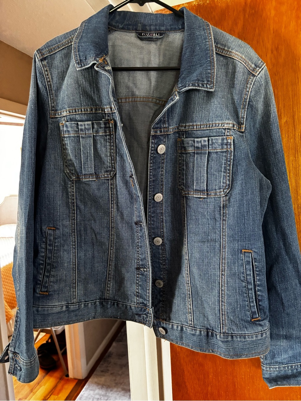 Roz & Ali Classic Blue Denim Jacket
